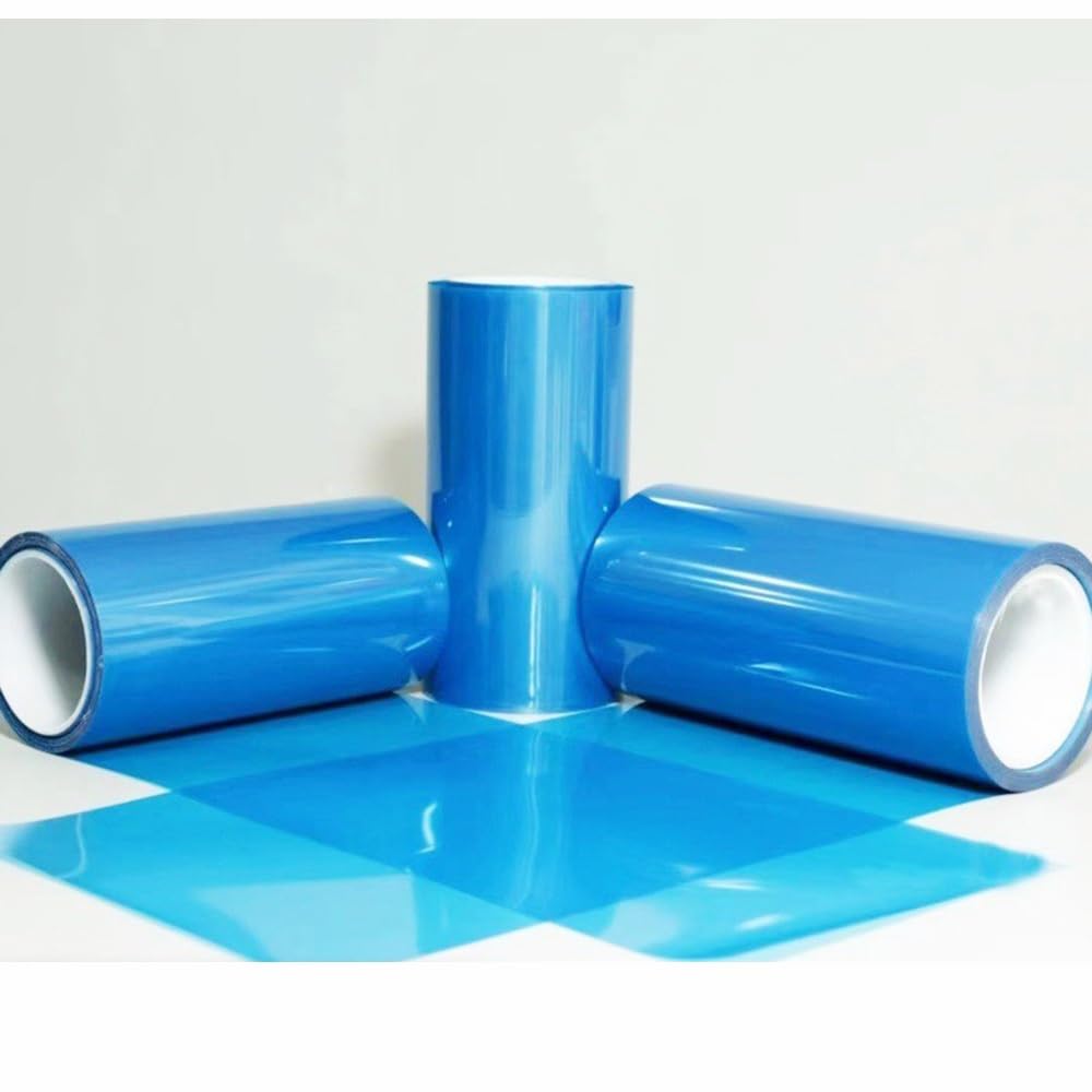 Film De Démoulage PET 10c, Film Simple Face Enduit De Silicone 7,5c, Film Isolant Haute Température Bleu(7.5c-200x30m)