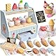 Atoylink Eisdiele Kinder Holz, kaufladen Zubehör mit Kaufmannsladen Zubehör Holz Spielgeld Einkaufsladen, Eisladen Kinder EIS Spielzeug Rollenspiel Geschenk für Mädchen Junge 3 4 5 6 Jahre