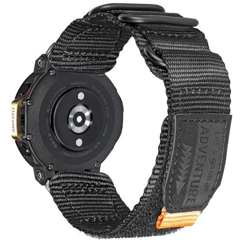 torbollo Watch Bands Compatible with Amazfit T-Rex/T-Rex 2/T-Rex Pro, Soft Sport Loop Adjustable Wristbands Replacement