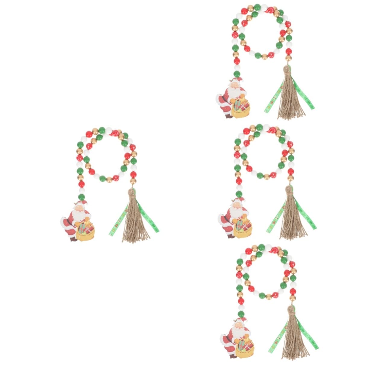 Colgantes navideños artesanos de madera para una decoración exclusiva