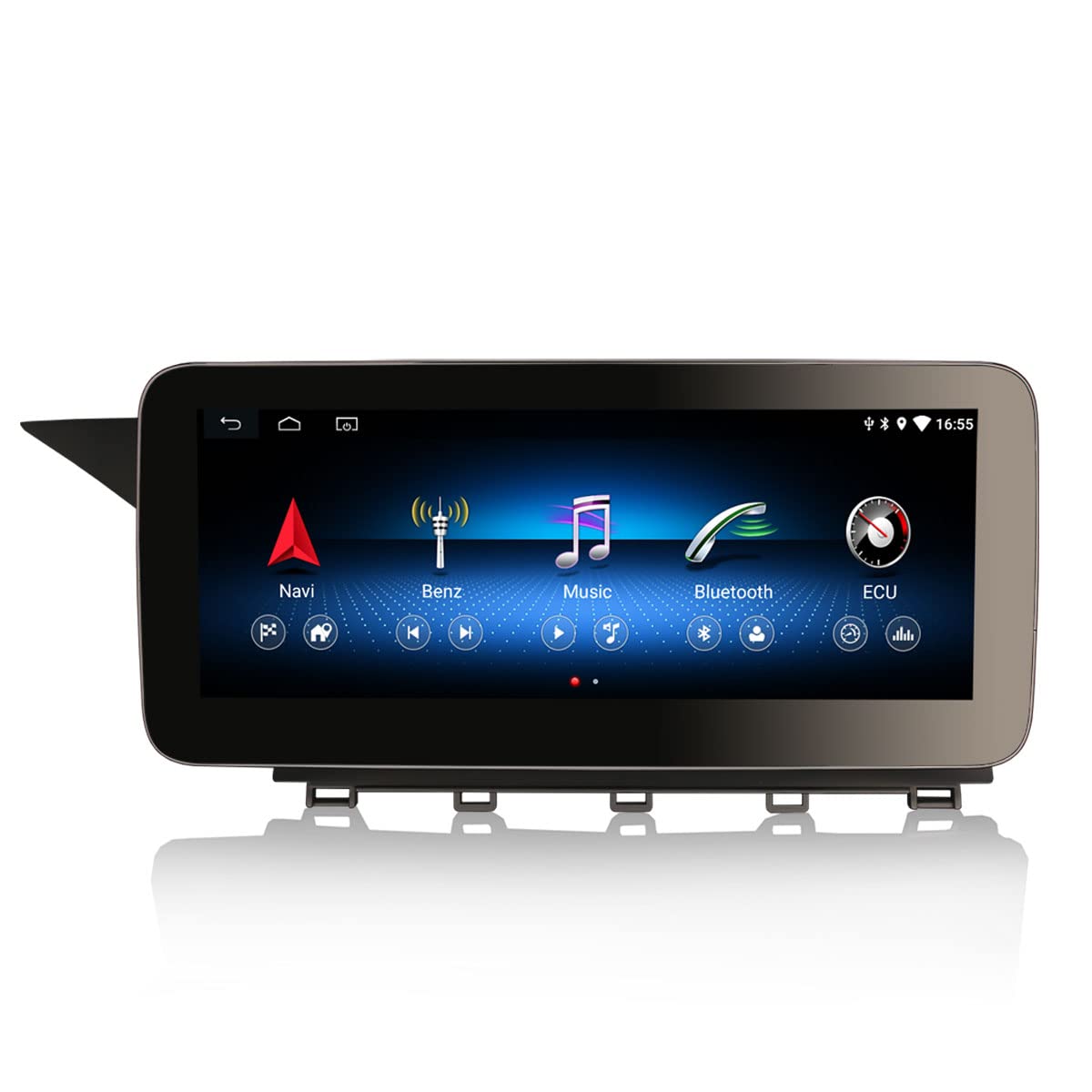 Erisin 10.25" IPS Pantalla Android 12 Radio de Coche Estéreo Navegación de Automóvil para Mercedes-Benz Clase GLK X204 2013-2015 NTG4.5 Soporta COMAND OEM CarPlay Android Auto Bluetooth WiFi 4GB+64GB
