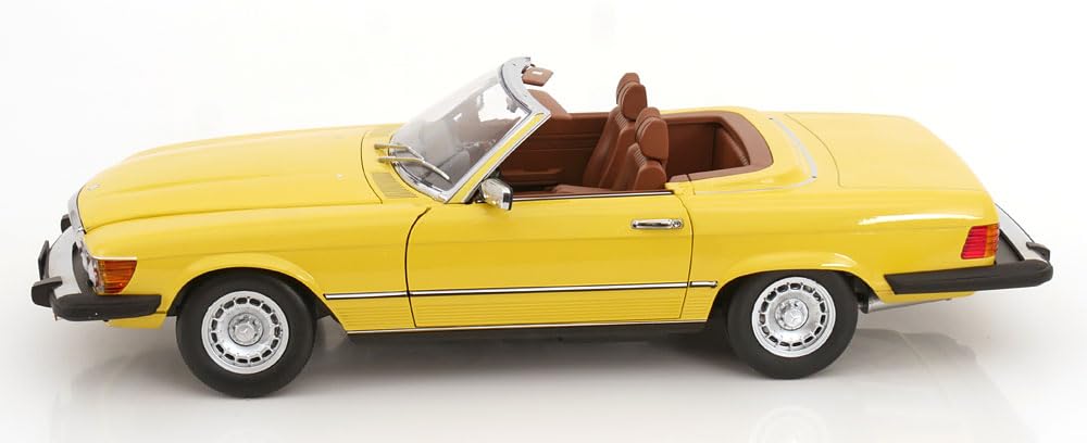 KK Scale KKDC120263 - Mercede. 450 SL R107 US Version Yellow 1979 TV-Series Hart To Hart with Openings - Scala 1/12 - modellino Auto