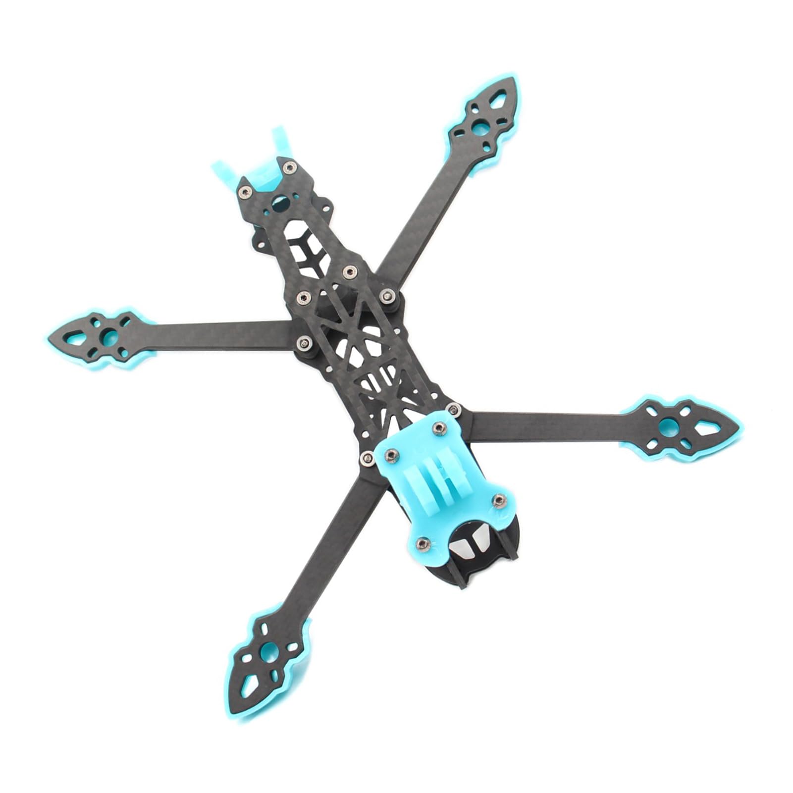 HUIOP Mark4 Marco de fibra de carbono FPV de 5 pulgadas, distancia entre ejes, brazo de 5 mm, marco de largo alcance para dron cuadricóptero de carreras