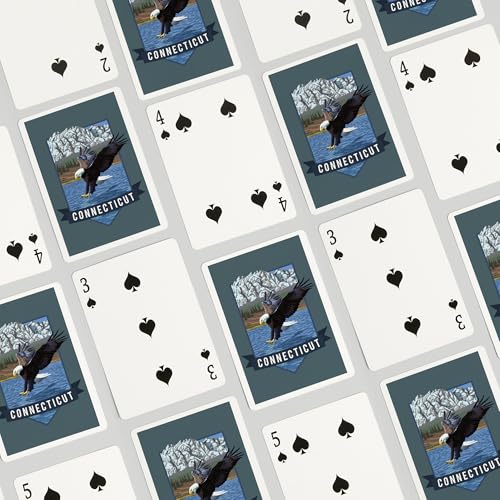 Baraja de Poker Connecticut Eagle Fishing 52 cartas miniatura 4