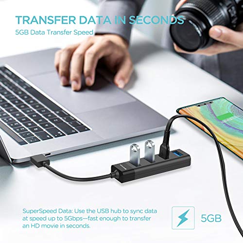 4-Port-USB-30-Hub-KEYMOX-Compact-Size-Data-USB-Hub-for-MacBook-Mac-Pro-Mac-Mini-iMac-Surface-Pro-XPS-PC-Flash-Drive-Mobile-HDD-Charging-Not-Supported