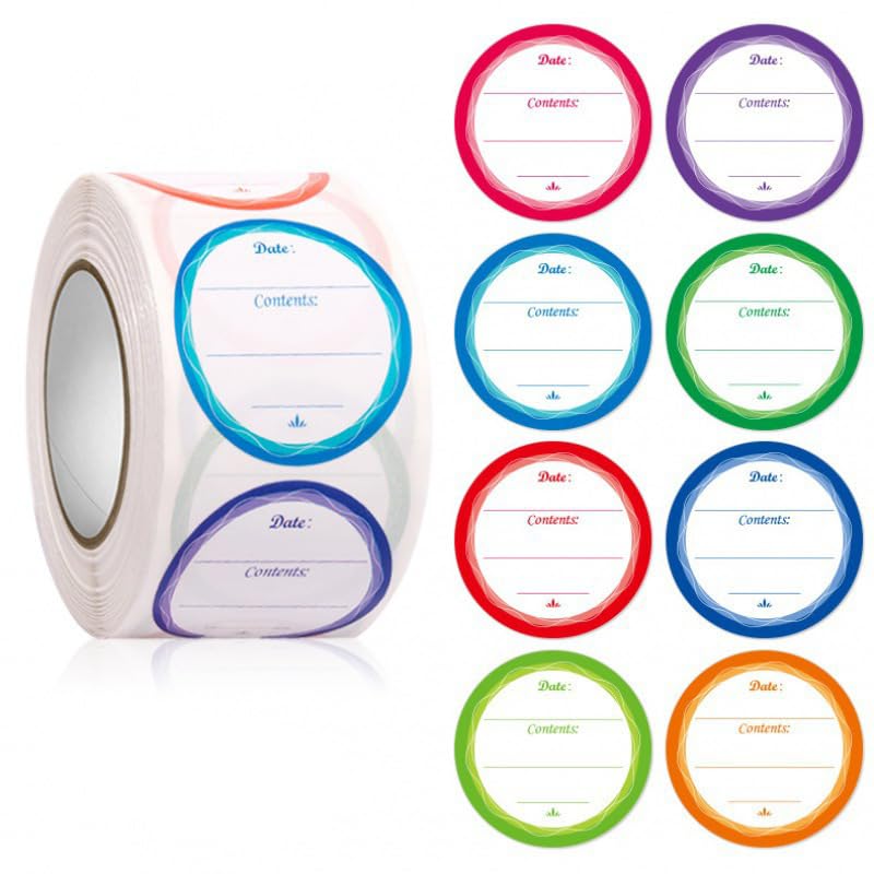 Pegatinas autoadhesivas escritas a mano con fecha en blanco, multiusos para cocina, nevera, etiquetas de alimentos, marcadores de cuadernos y notas adhesivas