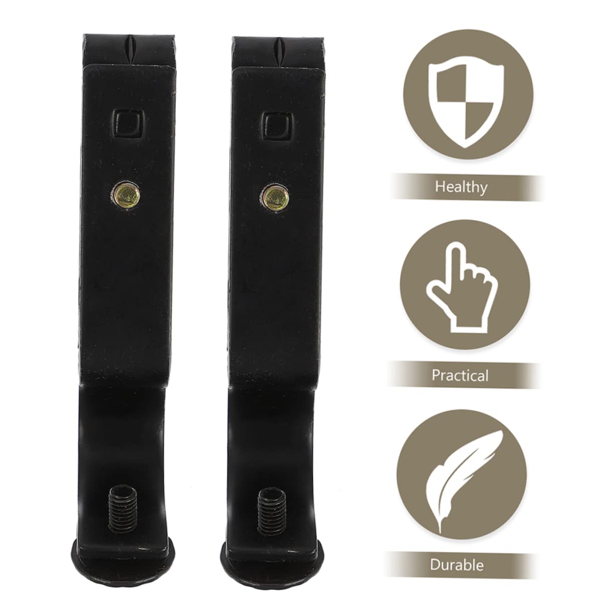 10pièces Supports de Tringle à Rideaux Fer Lot pour Tringles de Fenêtre Porte avec Design Épuré et Finitions Lisses