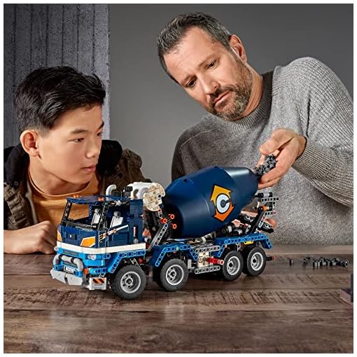 LEGO Building Block Technic Multicolour Plastic Concrete Mixer Truck 42112 Building Set - Image 7