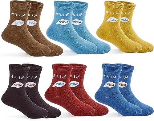 Boys Seamless Toe Socks Cotton Crew Athletic Socks Colorful Quarter Socks