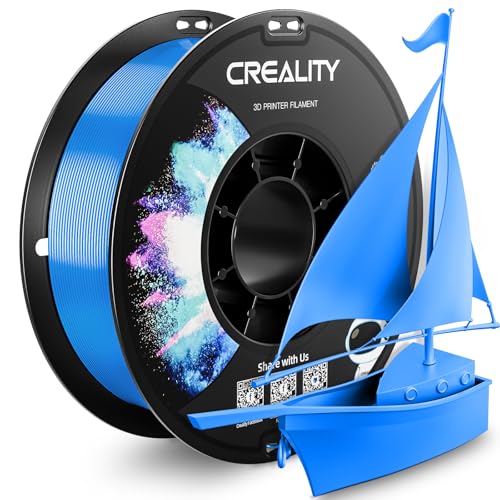 Image of CREALITY PETG Filament 1.75mm 3D Printer Filament, 1kg (2.2lb) Neatly Wound Spool, Dimensional Accuracy ±0.03mm, 2026 Batch, Fit for Ender, Bambu Lab, Anycubic,ELEGOO FDM Printers, Digital Blue