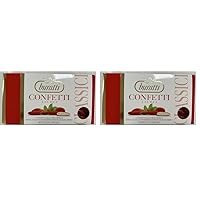 Buratti Confetti alla Mandorla Colore Rosso - 1 kg (Confezione da 2)