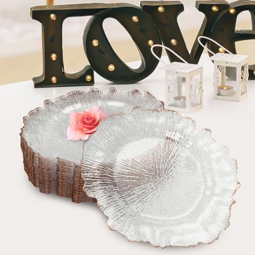 Paquete de 25 platos decorativos redondos 12.6 pulg miniatura 2