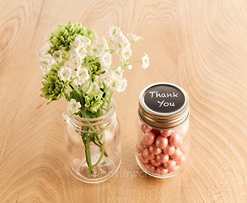 Hayley Cherie - 2.5 Oz Glass Mason Jars With Lids (Set Of 12) Small Favor Jars With Chalkboard Labels - For Weddings, Decoration, Parties, Diy, Spices, Baby Shower #TOP2