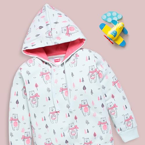 Image of LuvLap Baby Boys Full Sleeve Boys Hooded Sweatshirt & Pyjama Set
