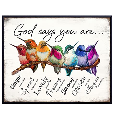 God Says You Are Hummingbirds Wall Art & Decor -