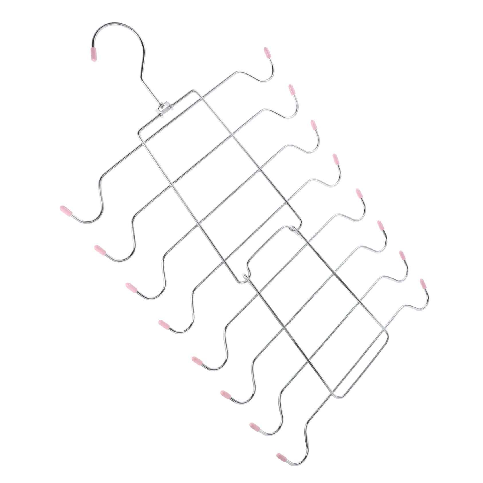 IMIKEYA Clothes Hanging Rack Storage Organizer Multi-Layer Iron Hanger Home Storage