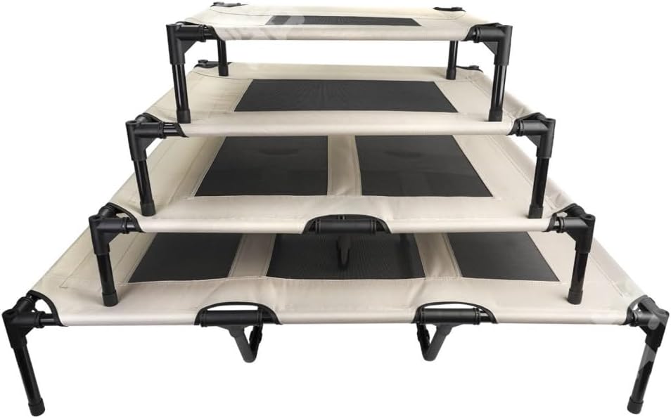 ペットベッド 取り外し可能で洗えるペットキャンプベッド 夏用犬用