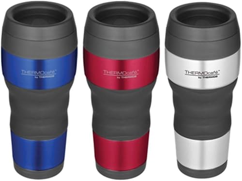THERMOS DF4020TRI6 - Vaso de viaje con agarre ergonómico, acero inoxidable