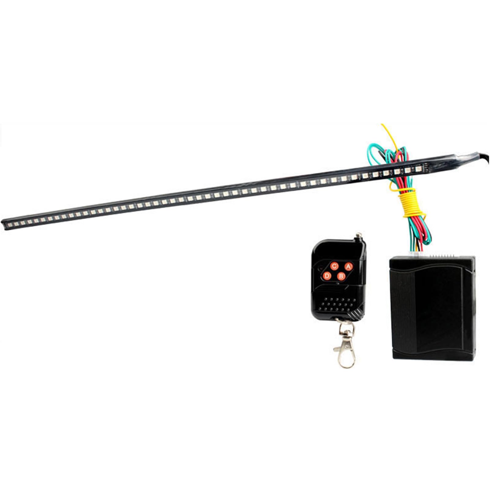Kit striscia di illuminazione stroboscopica per auto Scanner Knight Night Rider Light Bar RGB 22 pollici Lampada lampeggiante remota Strumenti Camion