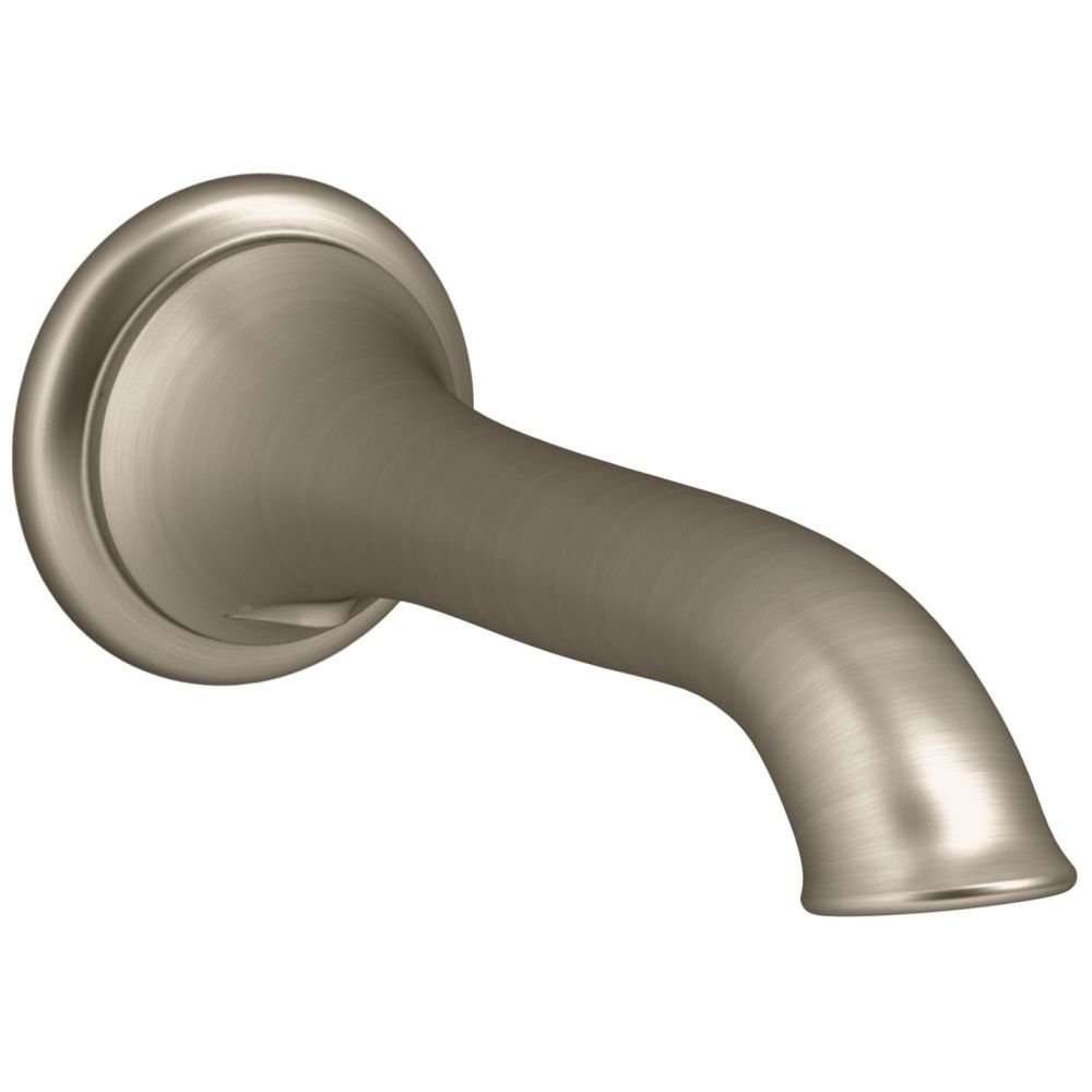 Bec de remplissage de bain mural avec motif Flare pour une salle de bain de style rétro