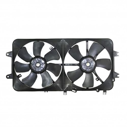 for Mazda 626 2000 2001 2002 Radiator Cooling Fan Assembly w 2.0L Engine wAir Condition Dual Fan Assembly FS1G15025B MA3115114
