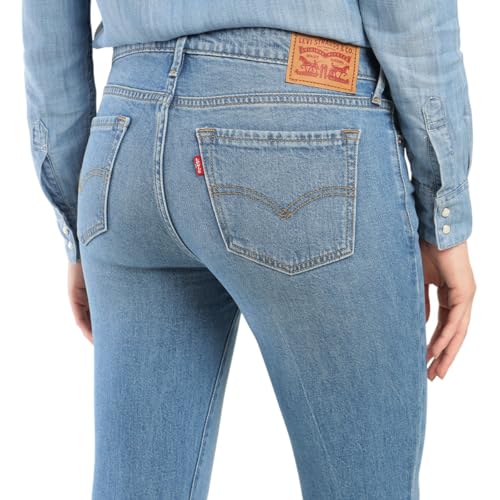 Image of Women's Mid Rise 711 Skinny Blue Jeans