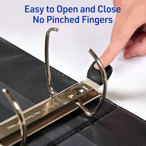 avery heavy-duty view 3 ring binder 334 one touch ezd rings 670-sheet capacity 35 inch wide spine great for home school supplies office or organization needs 1 white binder 79193