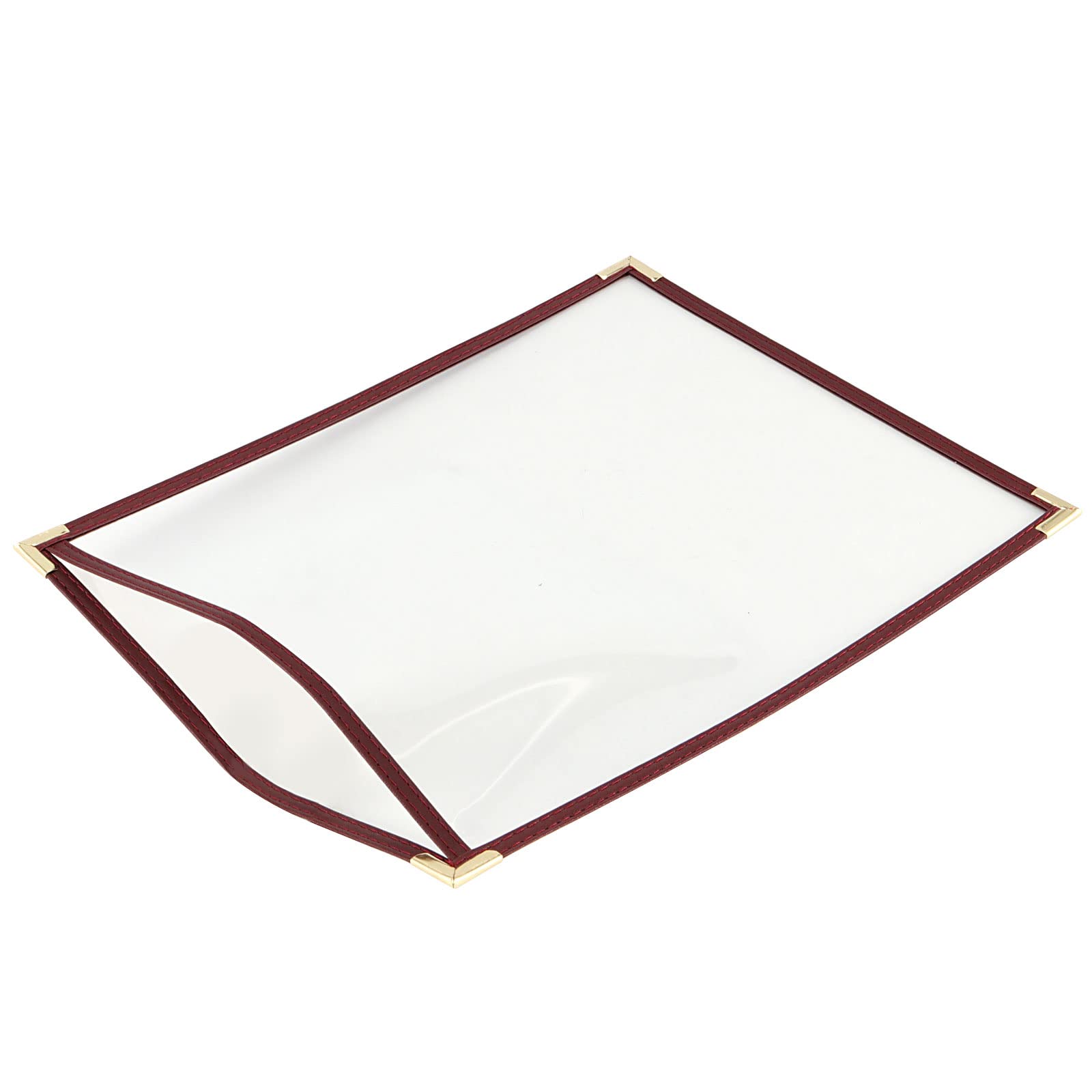JAPCHET 30 fundas de menú de 8,5 x 11 pulgadas, fundas de menú de doble página, 2 soportes de menú para restaurante, cafetería, comedor, bar