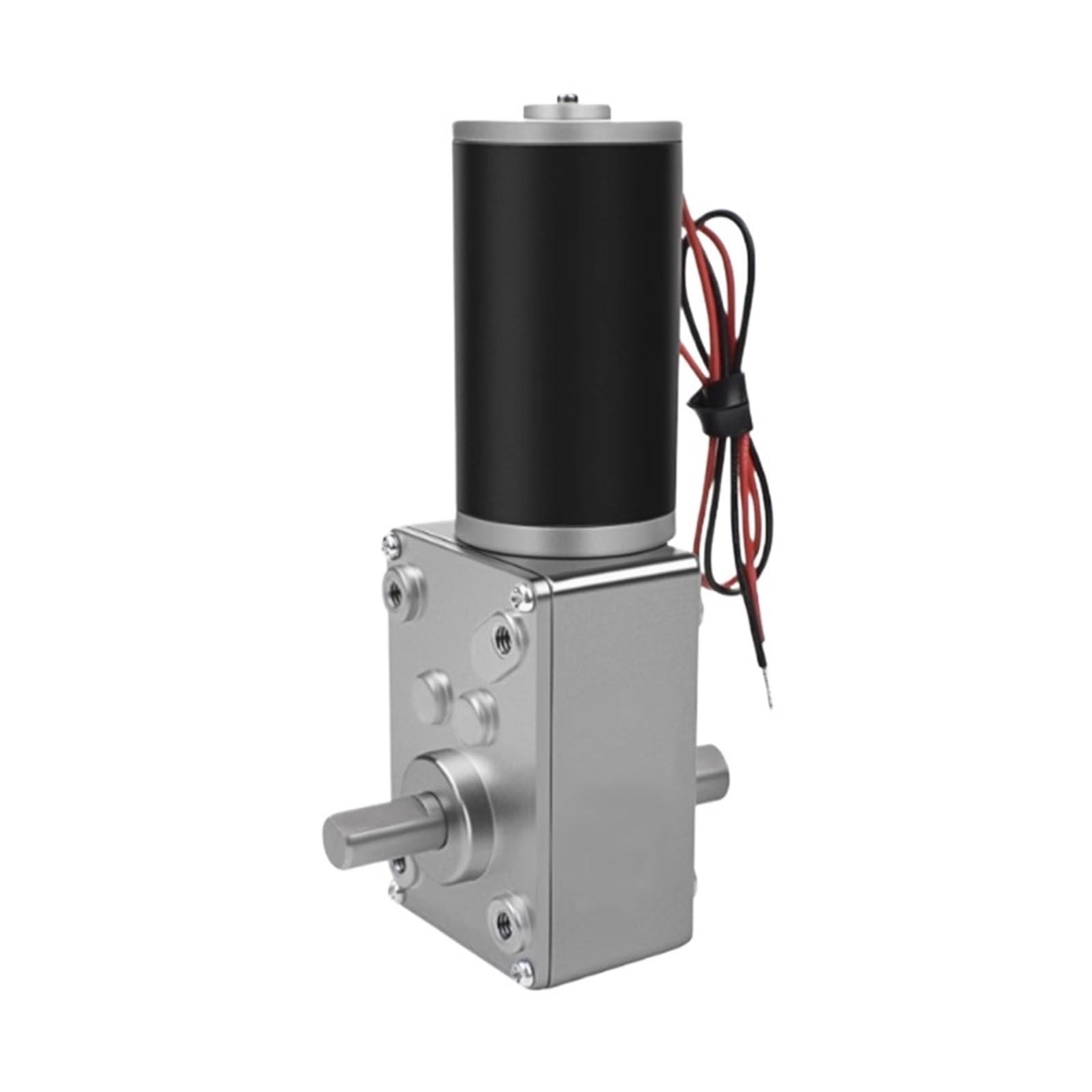 5840-31ZY DC 12V 24V Metall-Turbo-Schneckengetriebemotor Typ-D-Welle umgekehrtes selbstsperrendes Getriebe Schneckengetriebemotor(12rpm,12V)