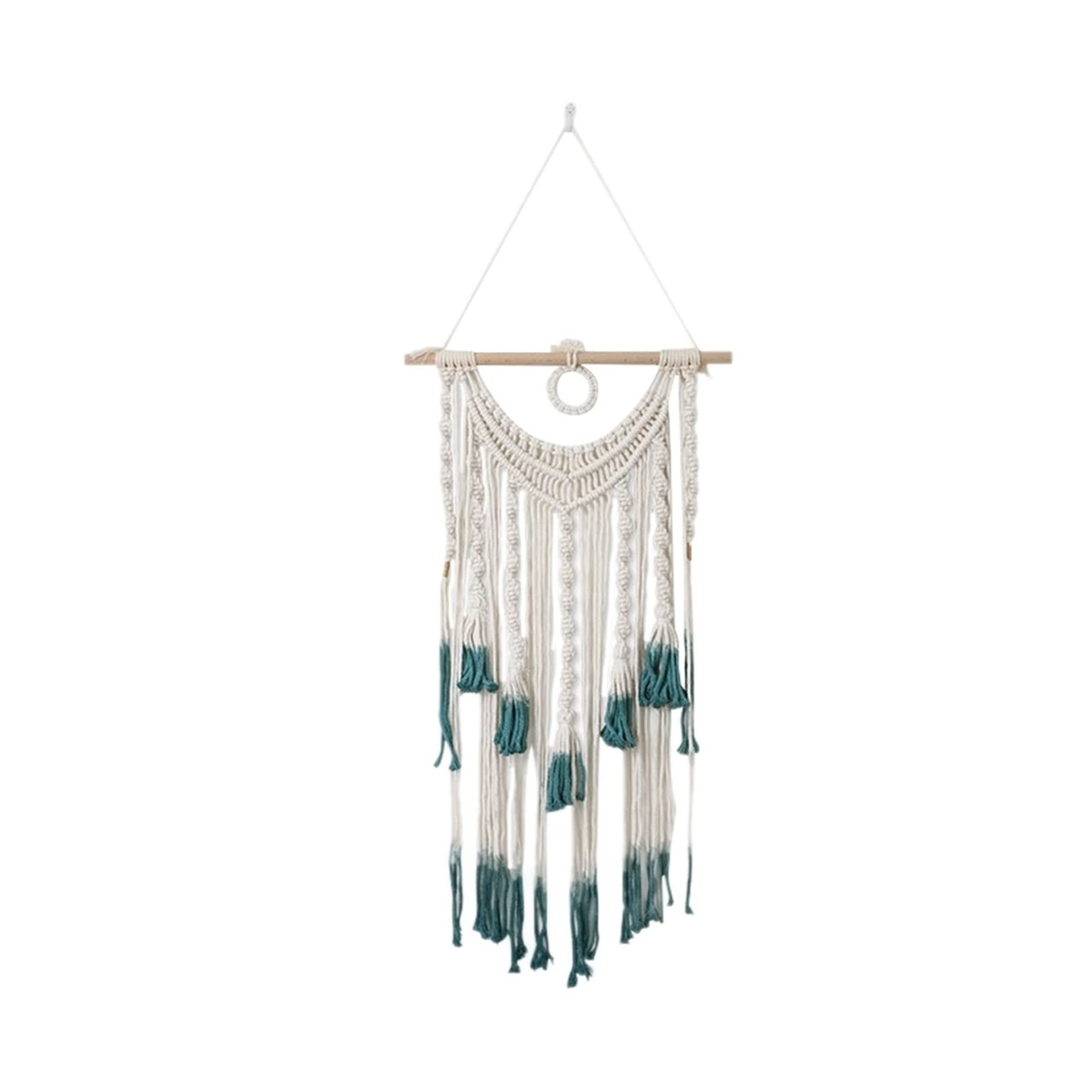 Handmade Cotton Tapestry Macrame Tassels Woven Wall Hanging Ornament