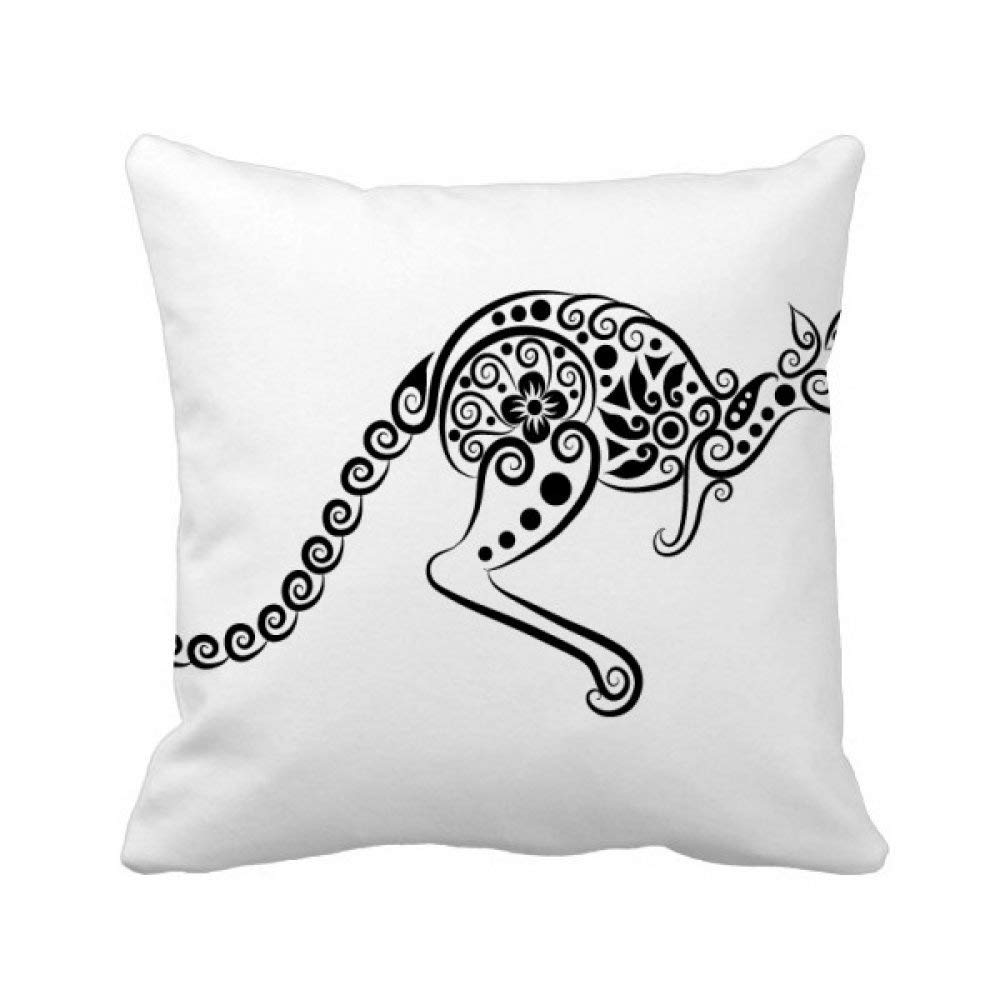 Coussin de décoration kangourou 40x40 cm multicolore pour salon