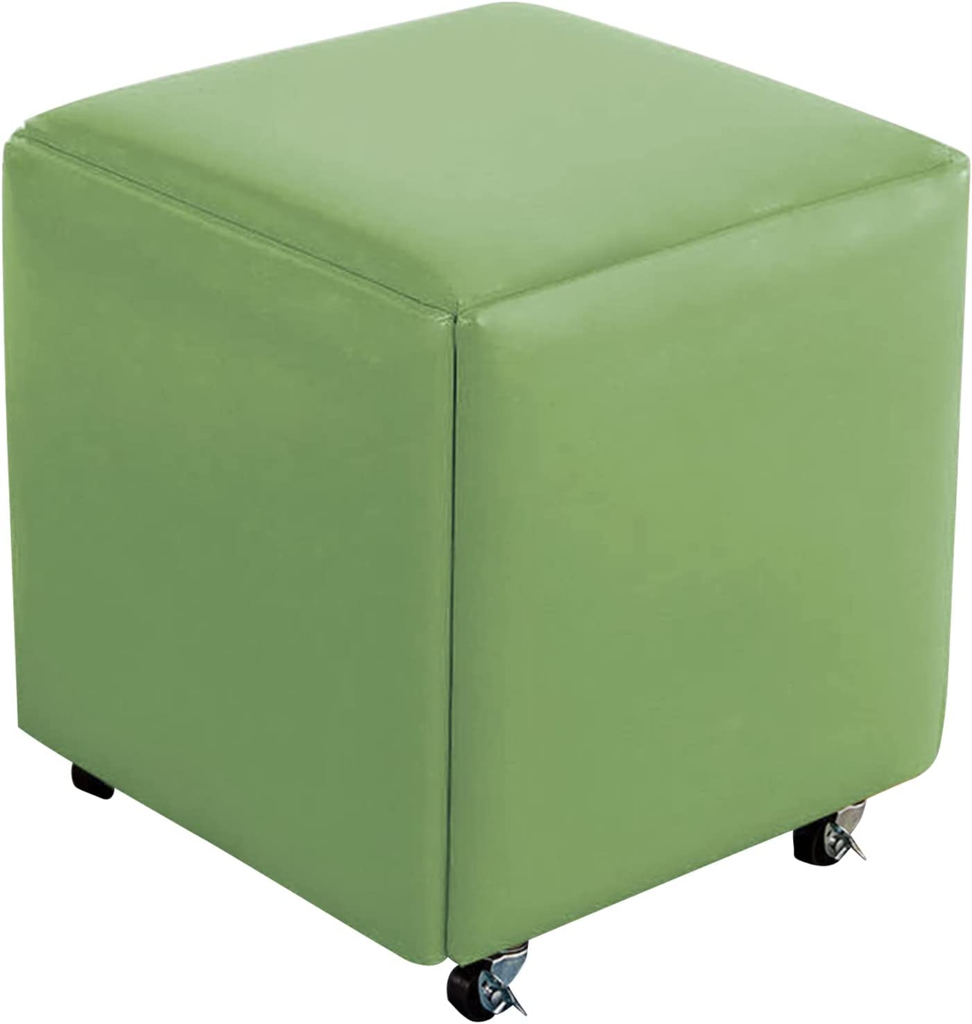Tabouret bas en cuir imperméable stable résistant 46 * 46cm