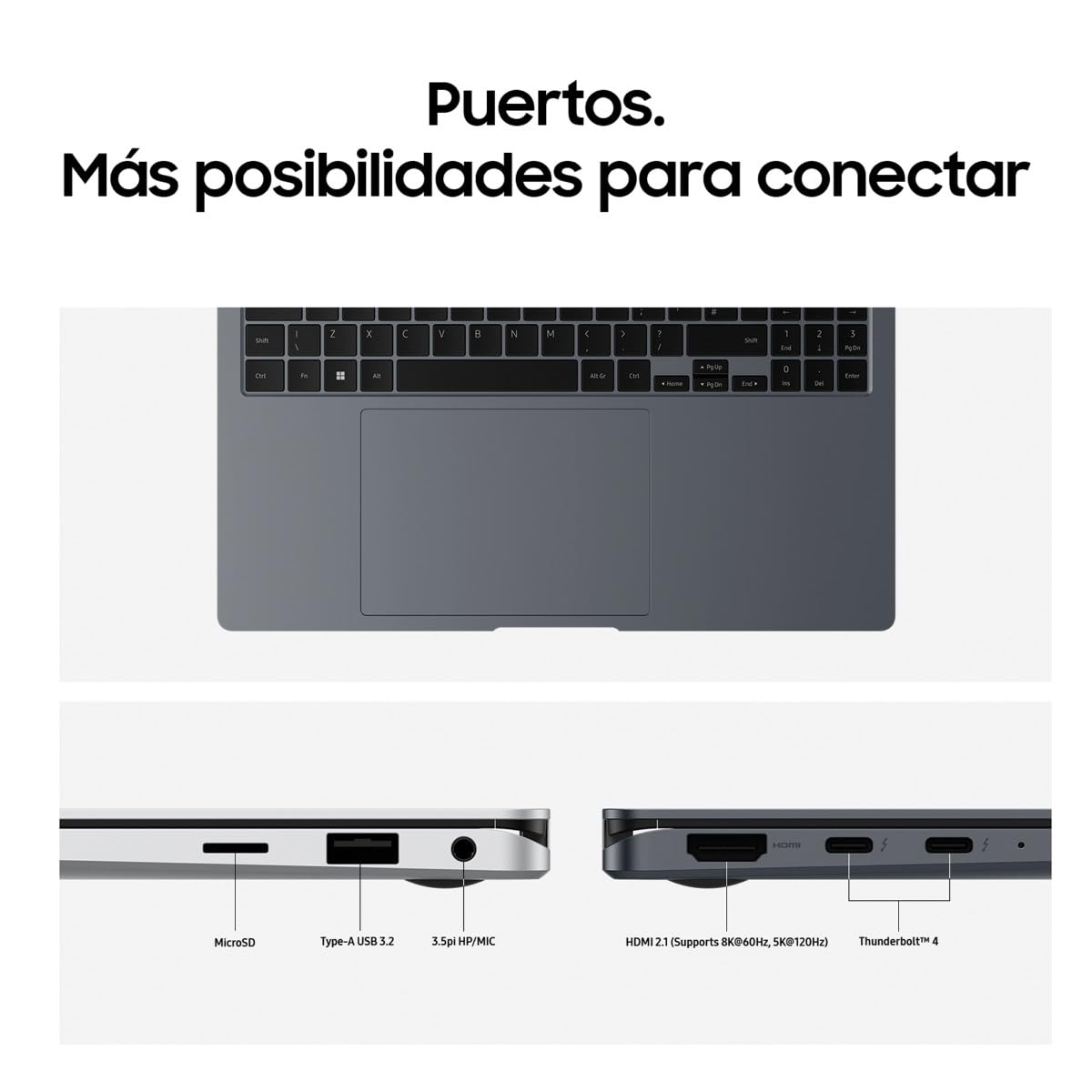 Samsung Galaxy Book4 Pro 360, Ordenador Portátil Convertible 16" HDR, Táctil y S Pen, Intel Core Ultra 5-125H, 16GB RAM, 512GB SSD, Intel ARC Graphics, Windows 11 Home, Gris, Teclado QWERTY Español