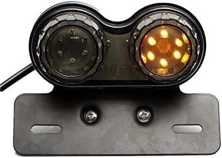 Miniatura 4 de ZYTC Luz trasera de motocicleta de 40 W 40 LED, luces de freno de funcionamiento integradas, lámpara de señal de giro con soporte de placa de