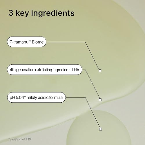 Miniatura 3 de Parnell Cicamanu - Jabón corporal equilibrado con pH - Centella asiática, ácido salicílico, ceramida, limpieza suave y calmante para piel corporal