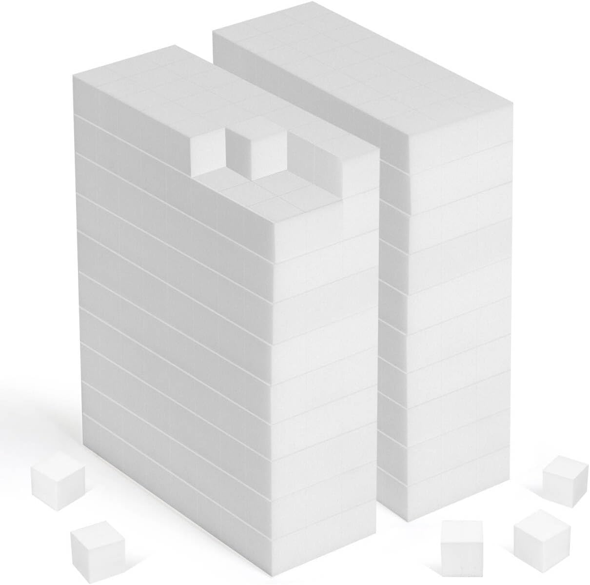 TRENDBOX Melamine Sponges Magic Cleaning Sponges Melamine Foam for Dishes Eraser Sponges for Kitchen (White, 6.3x2.4x0.7 Inch (Pack of 20))