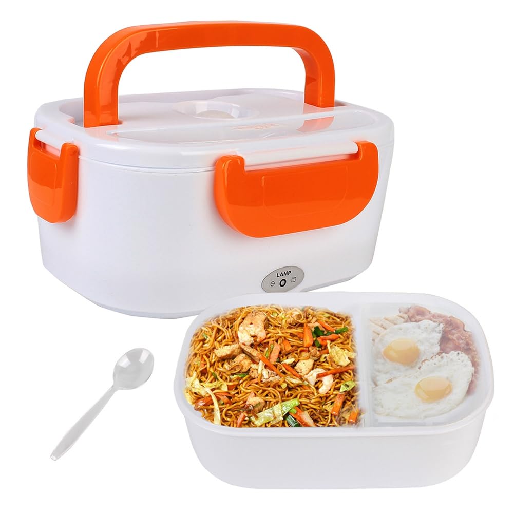 CTRLZS Dinnerware Electric Heated Lunch Box Travel Car Work Heating Bento Box Car Plug Food Warmer Fast Heating Food Container