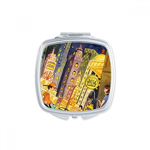 Miroir de poche cadeau mignon motif chat pour anniversaire et fêtes
