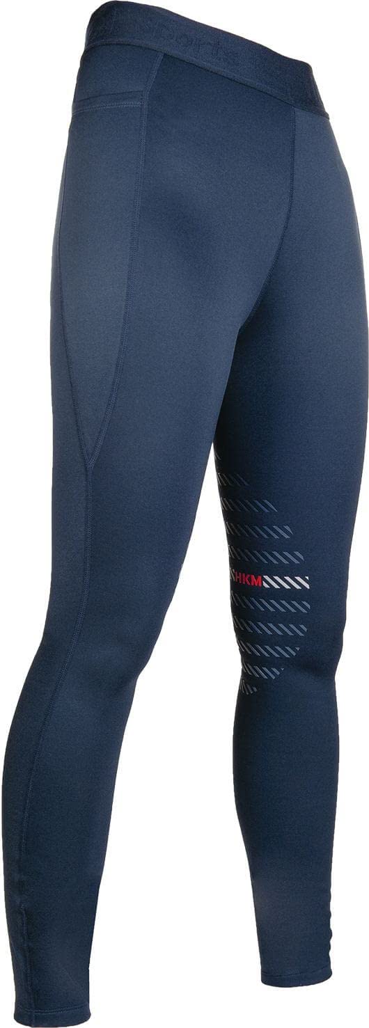 HKM Sports Rodillera Sintét Leggings de Montar para Niñas