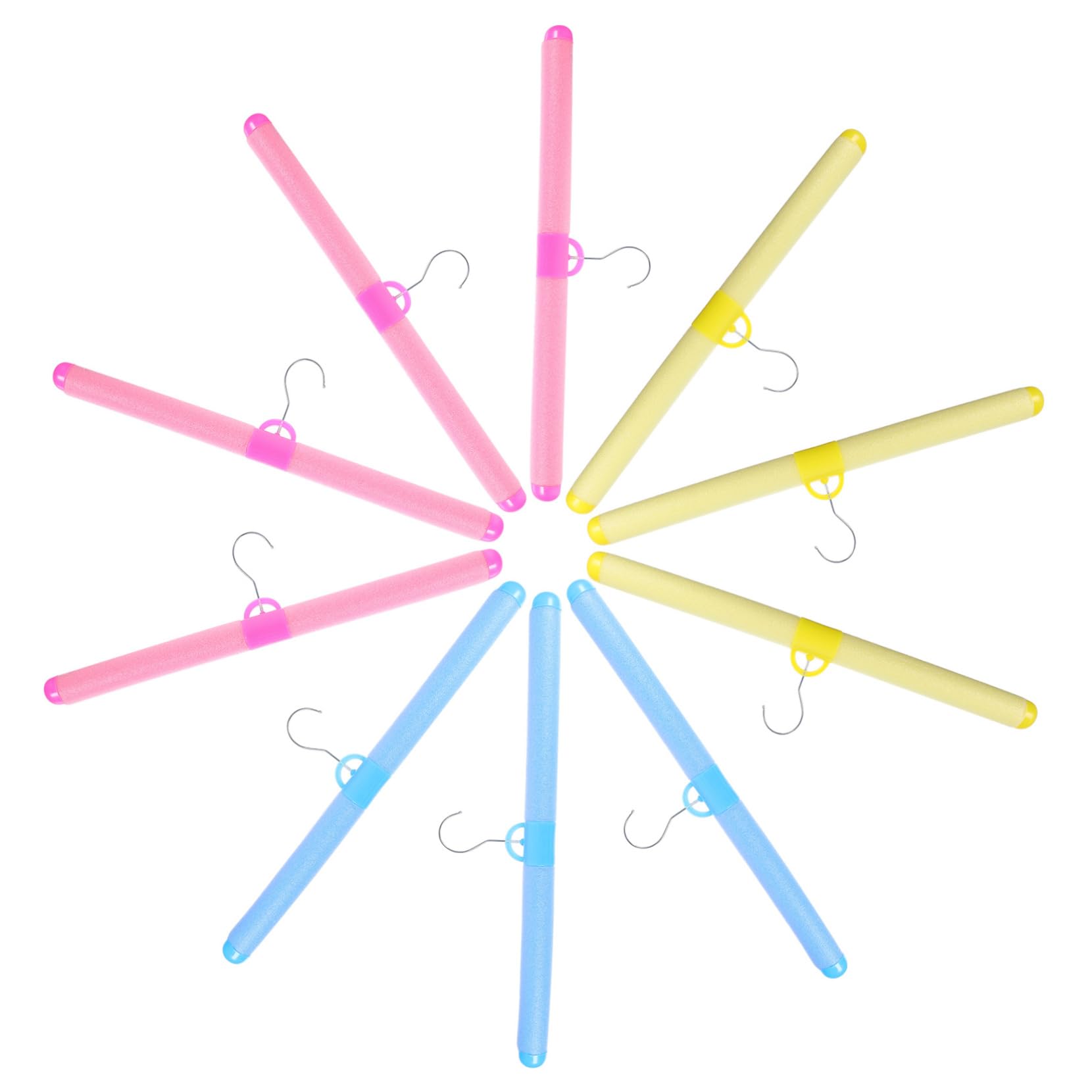 HOOTNEE 10pcs Padded Suit Hanger Silk Clothes Hangers Silk Hangers Sweaters Hanger Anti Slip Padded Hangers Coat Hangers Heavy Duty Foam Clothes Hangers Padded Clothing Hangers Plastic