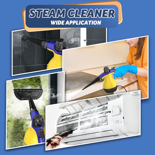 Assca Handheld Steam Cleaner, 9 In 1 Portable Steam Cleaner Handheld Comes For Multi-Surface Stain Removal, High Pressure Steamer Cleaning Perfect For Carpet, Sofa, Floor, Bathroom, Window, Car - 7