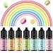Food Coloring for Cake Decorating Macaron Edible Food Dye for Baking Royal Icing Cookie Supplies Gluten Free 7x12ml Food Grade Liquid Food Color Kits, 0.4 Fl. Oz/Bottles