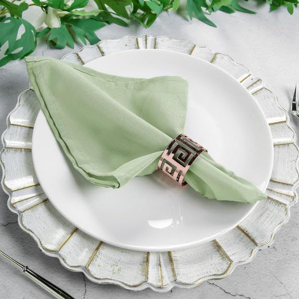 Servilletas de Tela Cuadradas Verde Salvia Pack x25 17" x 17" miniatura 6