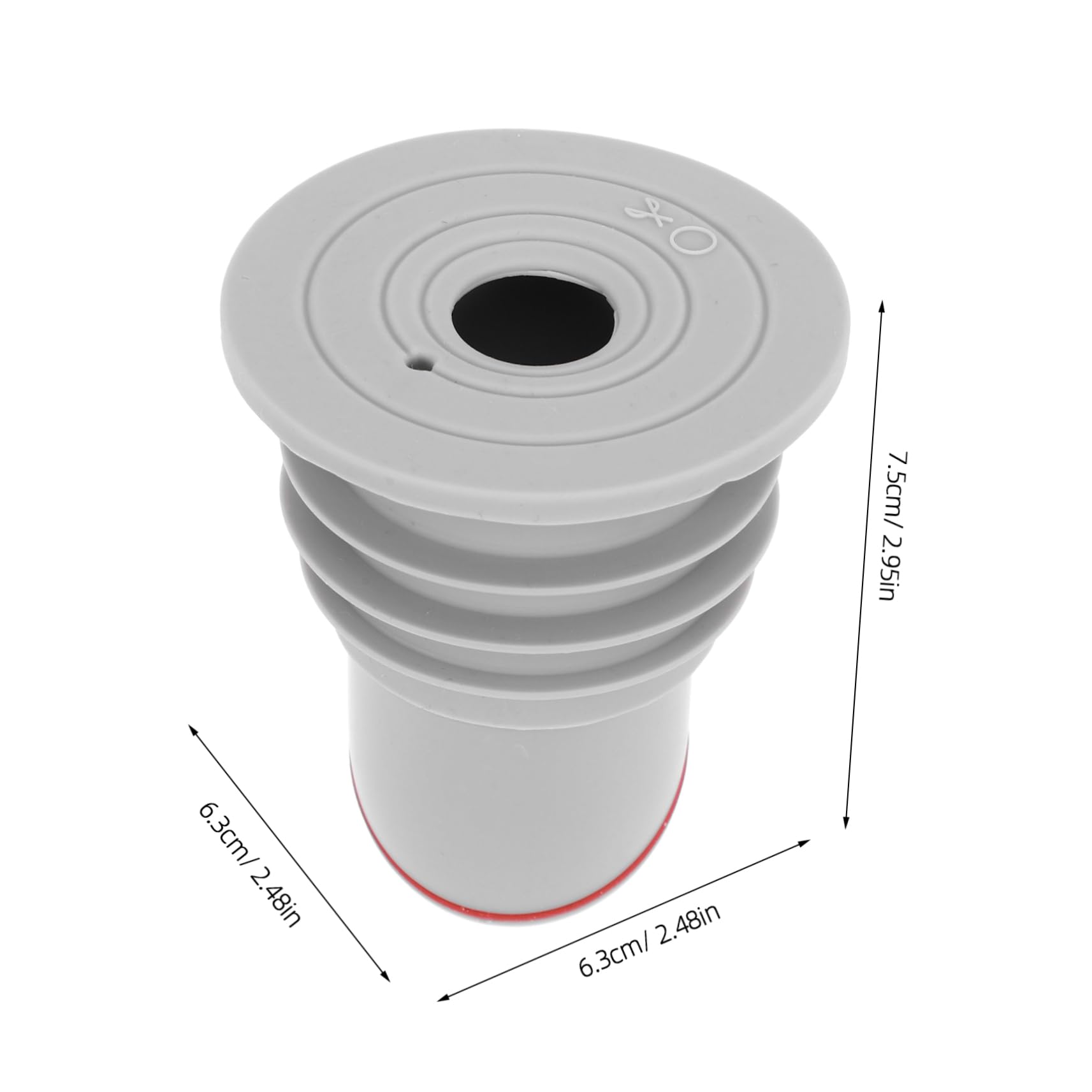 Ruchsdichter Sil - Junta para desagües de 18 a 35 mm, protección antireflujo y obstrucciones, ideal para fregaderos de cocina y salidas de lavadoras
