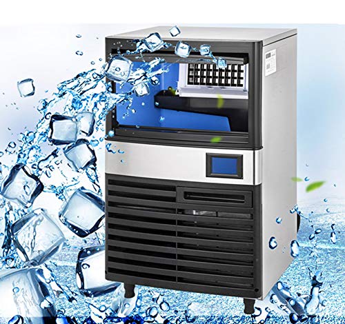Kommerzieller Eisbereiter 155LBS/24H mit 44LBS-Behälter und elektrischer Wasserablaufpumpe, vollständig durchsichtiger… – Bild 4