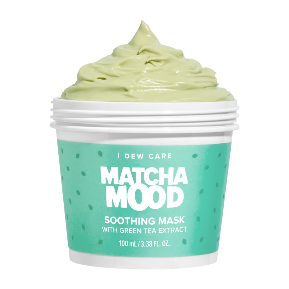Wash-Off Mask - Matcha Mood | Korean Facial Soothing Green Tea Skincare for Dry and Sensitized Skin, Korean Face Mask Skin Care for Face, 3.38 Oz