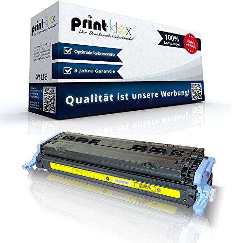 Print-Klex Tonerkartusche kompatibel für HP Color LaserJet 1600 Color LaserJet 2600 Color LaserJet 2600 N Color Laserjet 2600 Series Q6002A Yellow Gelb