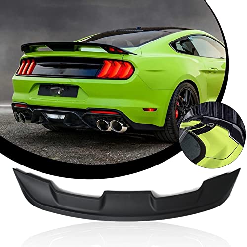 RoyalParts Mustang Spoiler GT Wing Compatible with 2015-2022 Mustang Coupe 2DR, GT350R GT500 V8 V6 Ecoboost Shelby Style Rear Trunk Wing Spoiler (Matte Black)