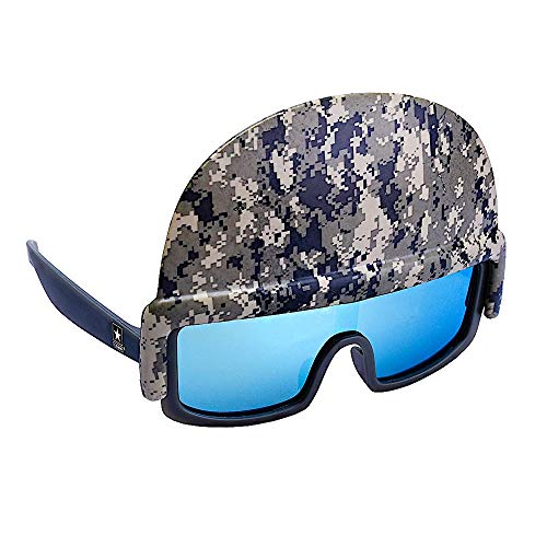 Sun-Staches Licensed U.S. Army Soldier Helmet Shades Costume Party Favor Sunglasses UV400, One Size Camoflage Sun-Staches Licensed U.S. Army Soldier Helmet Shades Costume Party Favor Sunglasses UV400, One Size Camoflage