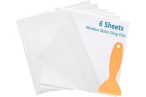 Premium Printable Window Cling, 6.3''×6.3'', 6 Pcs